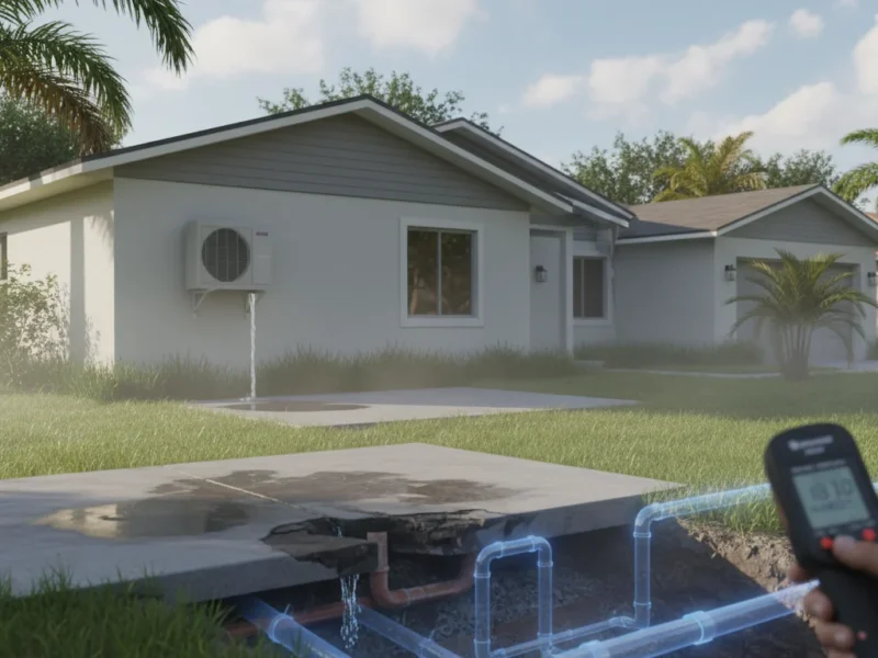 AC Running Constantly but Home Damp? Slab Leak Warning Orlando