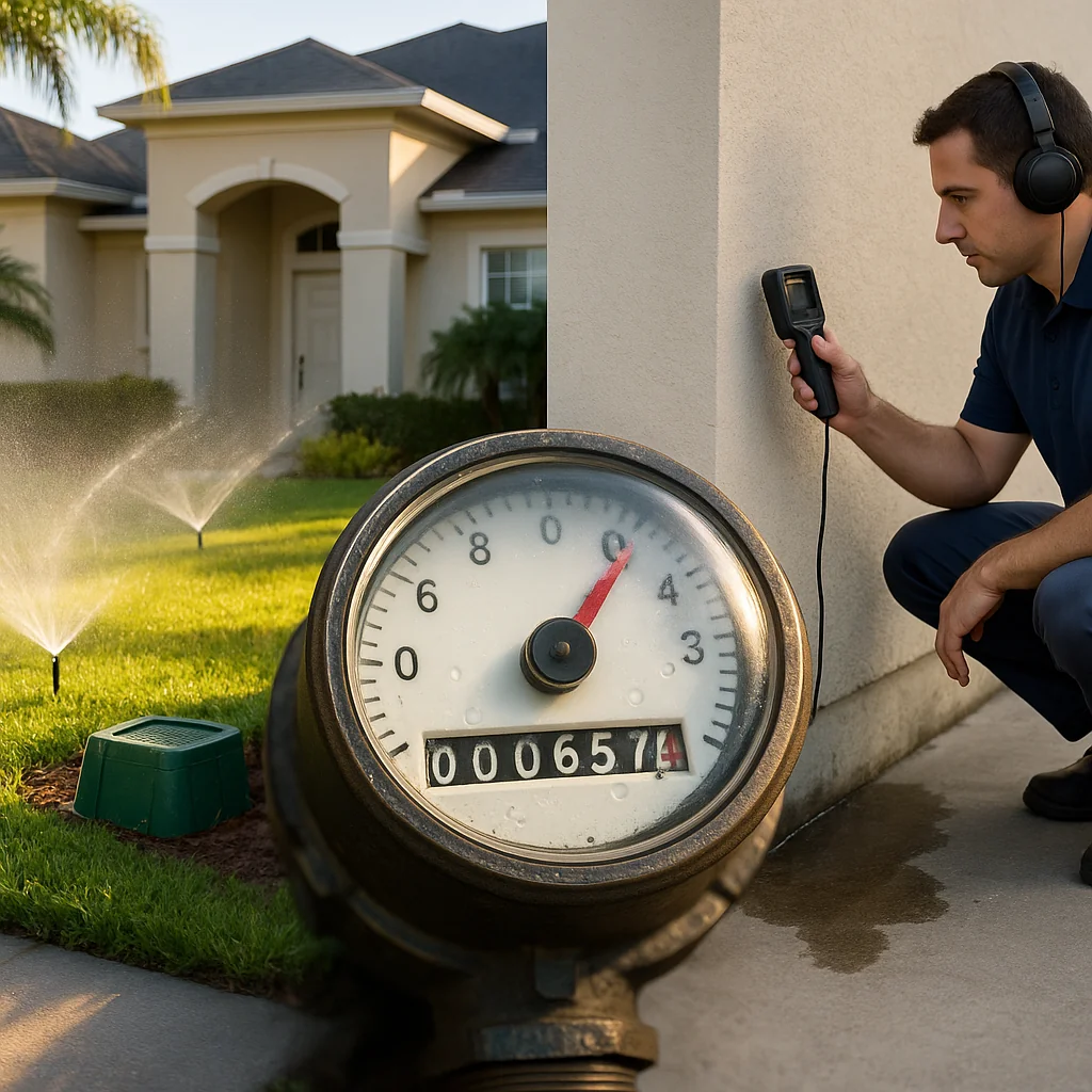 How to Tell if High Water Usage in Tampa Is From Irrigation or a Slab Leak
